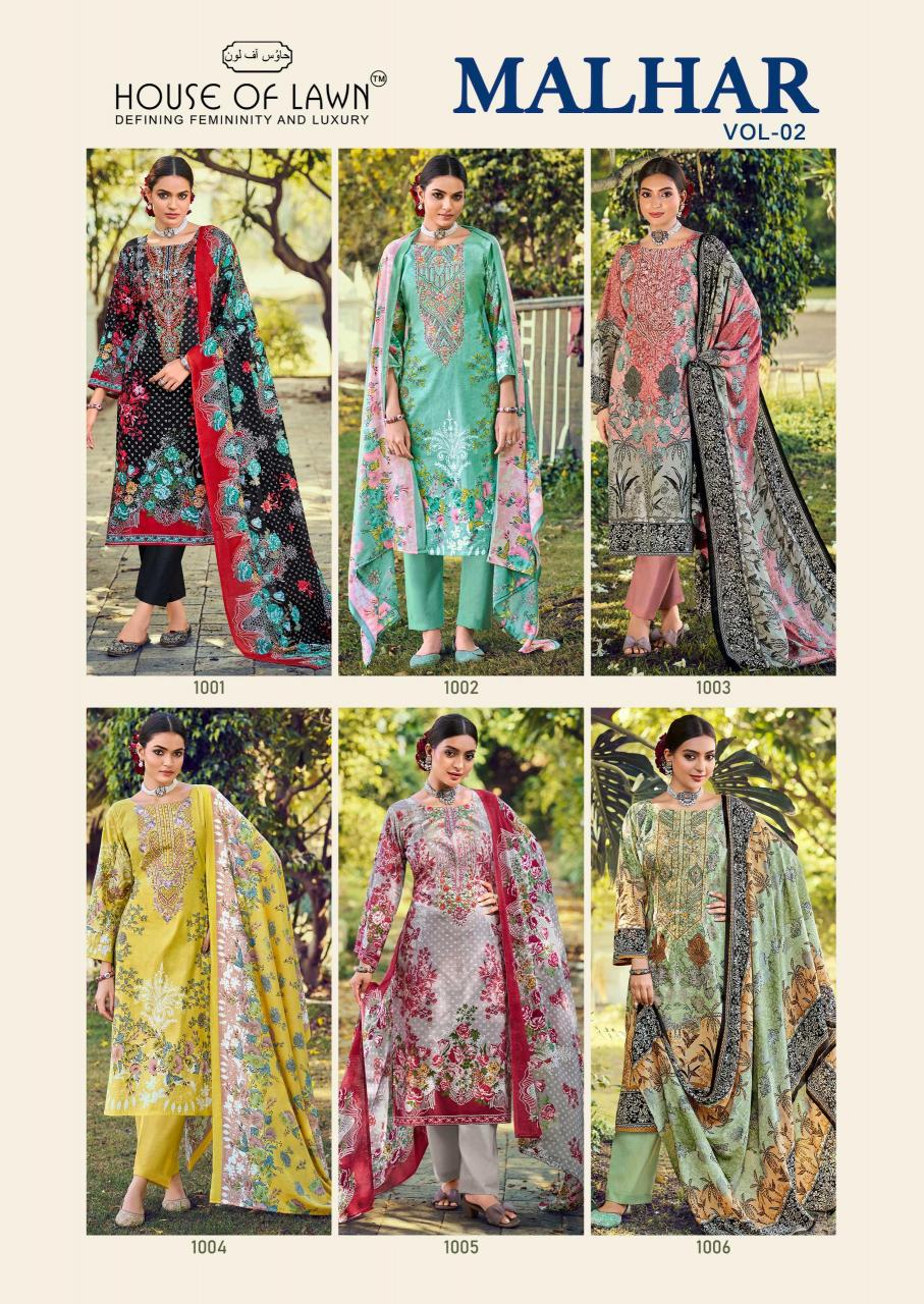 House Of Lawn Malhar Vol 2 Catalog wholesale catalogue salwar kameez