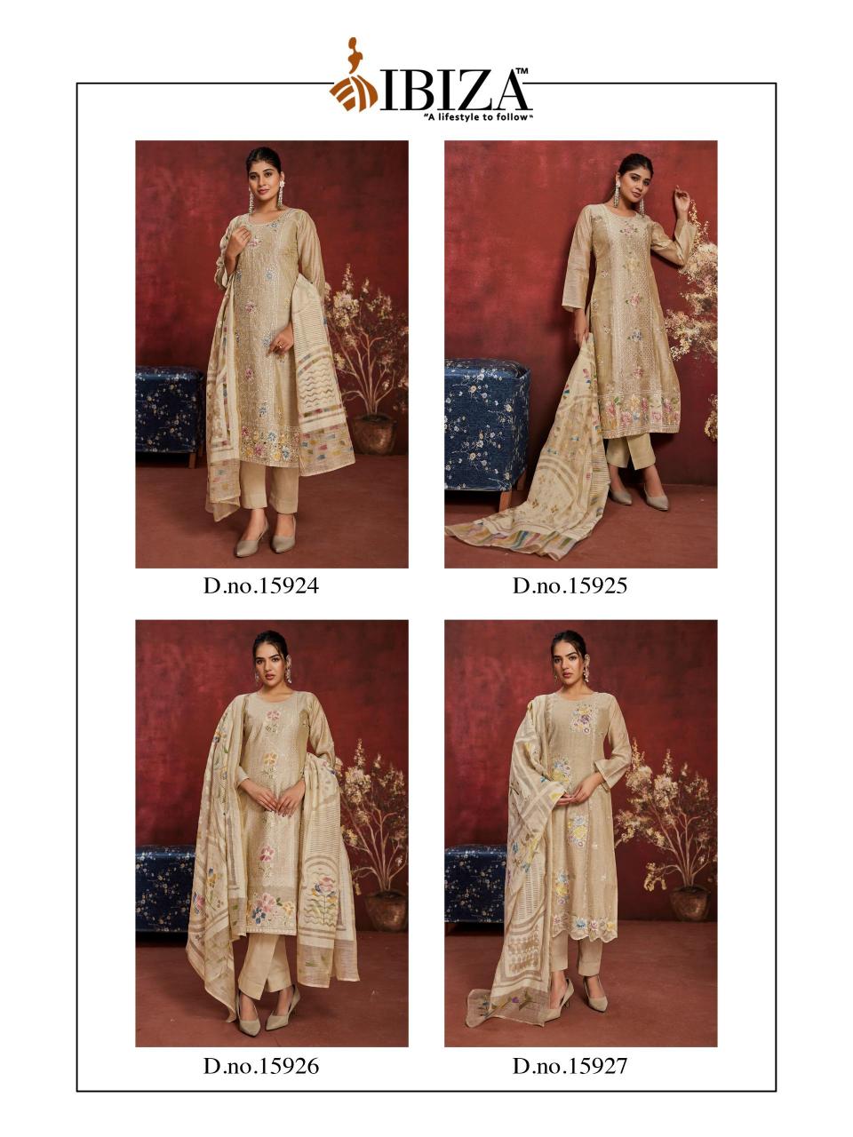 Ibiza Tanishq catalog designer salwar kameez wholesale in mumbai