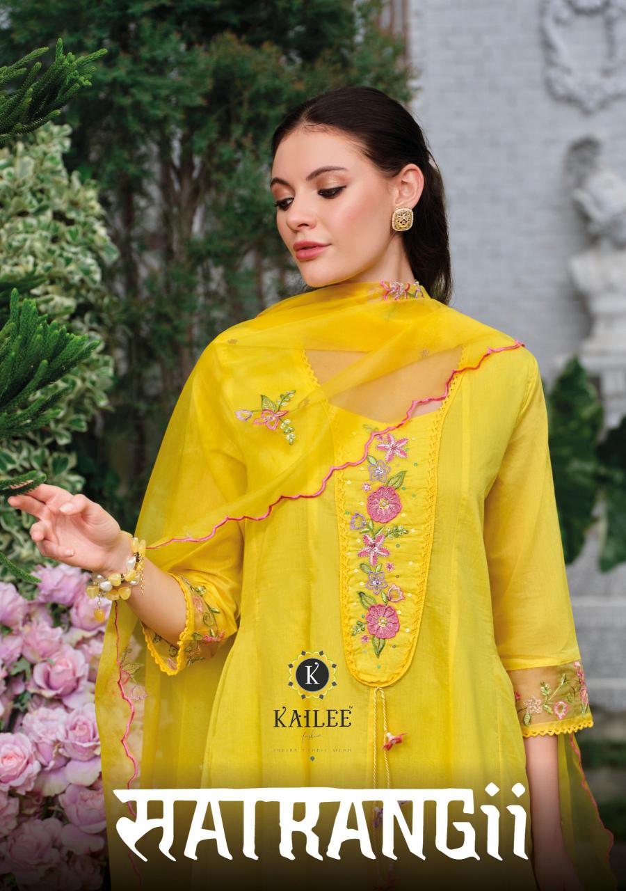 Kailee Fashion Satrangi catalog indian kurti wedding