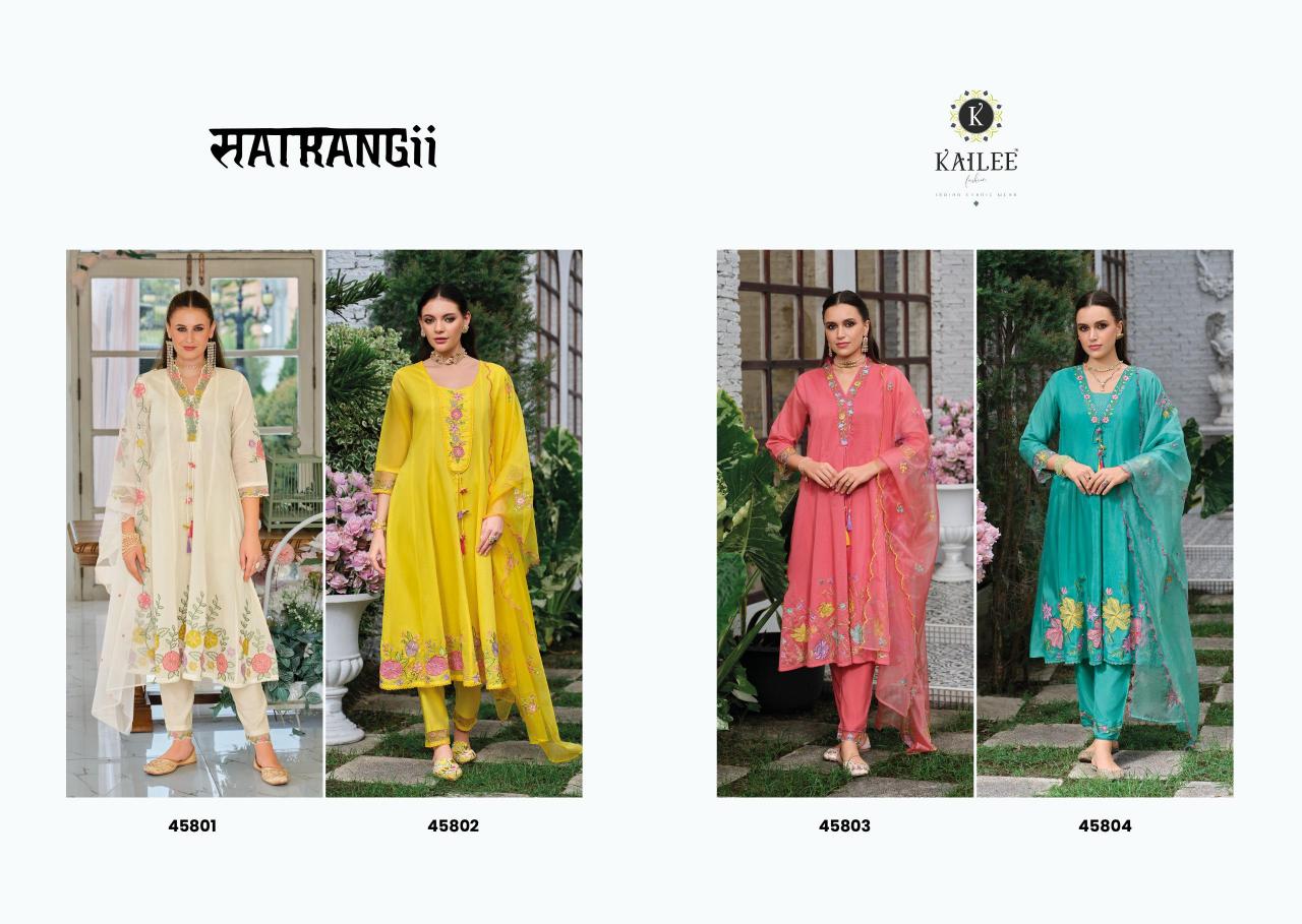 Kailee Fashion Satrangi catalog indian kurti wedding