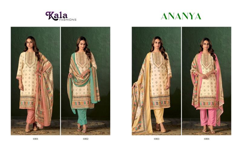 Kala Fashion Ananya catalog wholesale dress material cash on delivery cod
