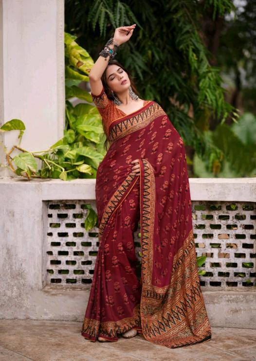 Kashvi Ajnabee vol 13 catalog designer sarees surat gujarat
