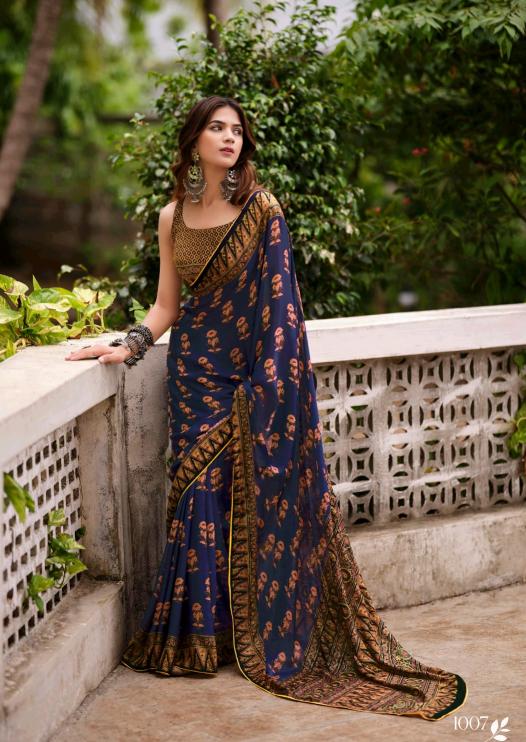 Kashvi Ajnabee vol 13 catalog designer sarees surat gujarat