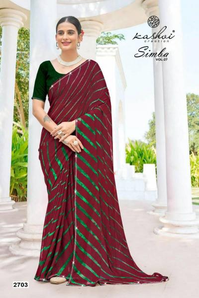 Kashvi Simba Vol 27 catalog surat saree market wholesale low price list