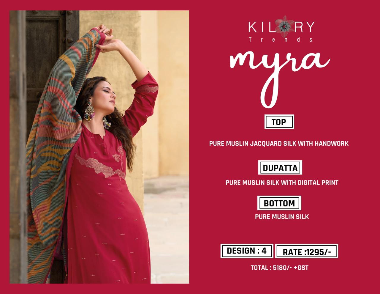 Kilory Myra catalog bandhej salwar kameez wholesale