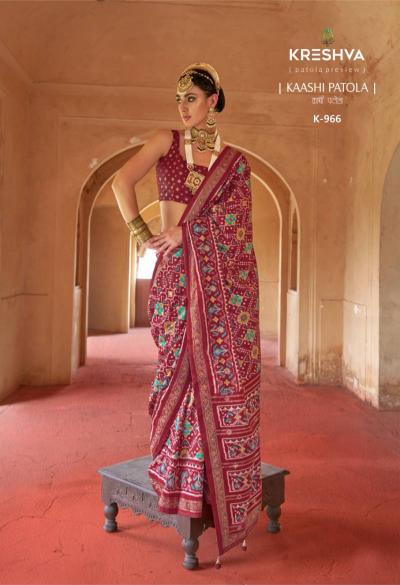 Kreshva Kaashi Patola catalog sarees surat gujarat