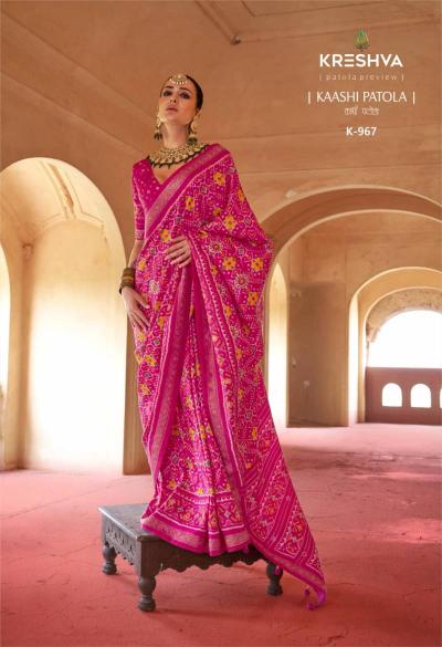Kreshva Kaashi Patola catalog sarees surat gujarat