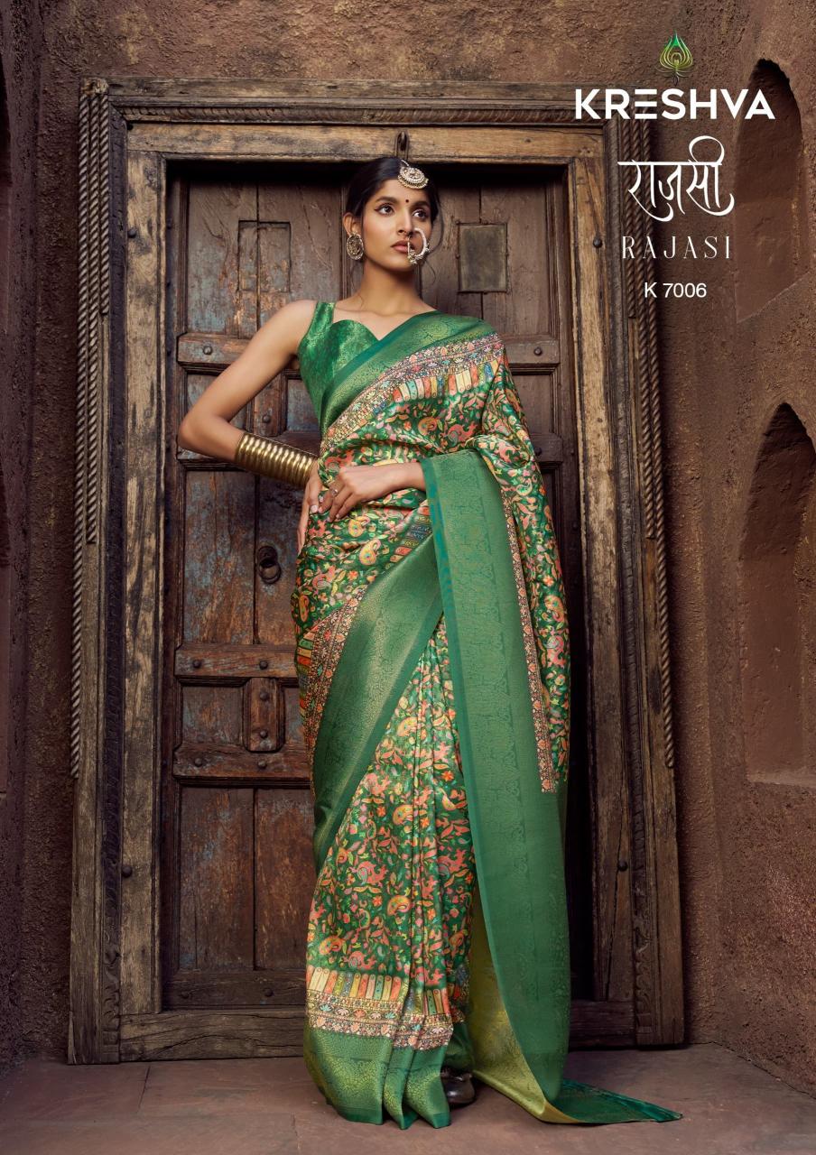 Kreshva Rajasi catalog surat silk saree dealers