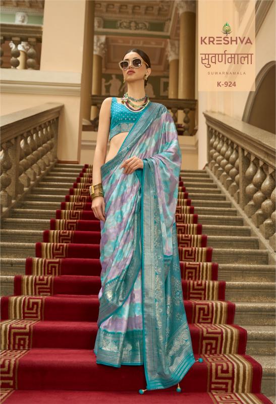 Kreshva Suwarnamala catalog saree house surat