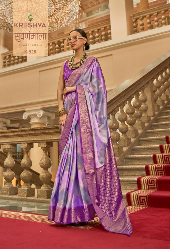 Kreshva Suwarnamala catalog saree house surat