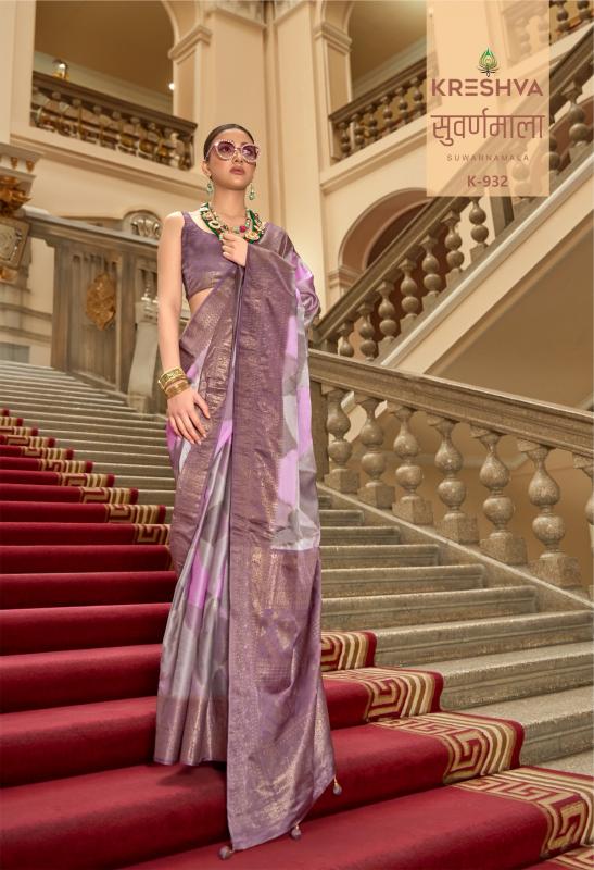 Kreshva Suwarnamala catalog saree house surat
