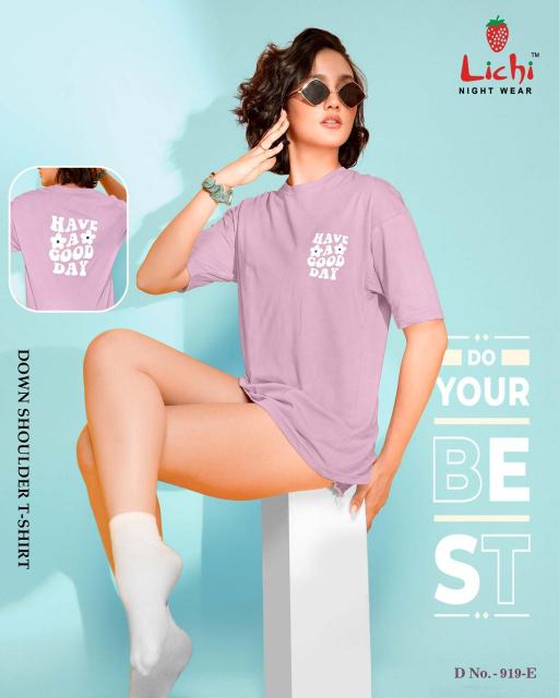 Lichi 919 A TO F Catalog T shirt wholesaler Surat