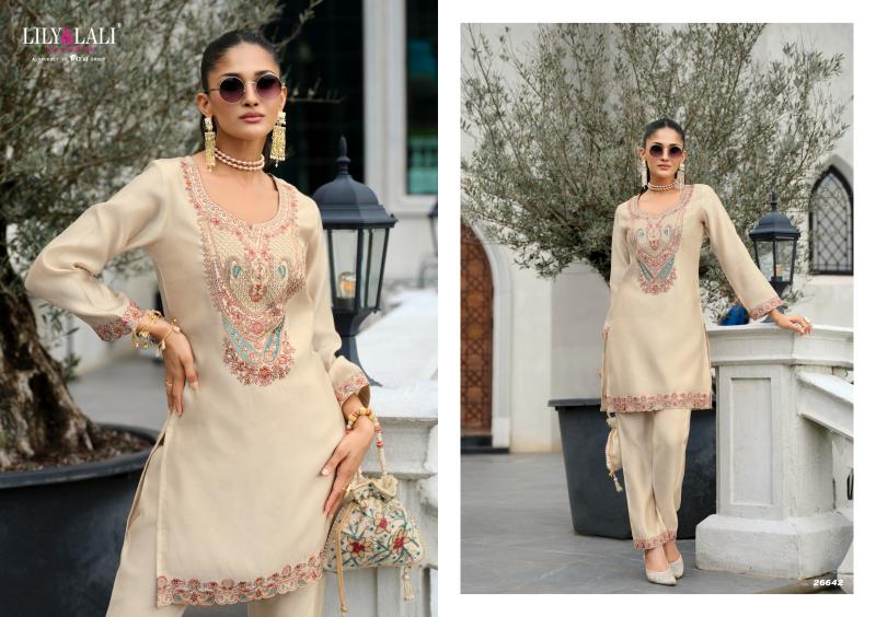 Lily & Lali Anora catalog silk co ord set wholesale 