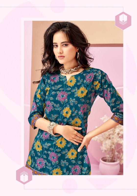 Mayur Crystal Vol 5 catalog indian party wear short kurtis