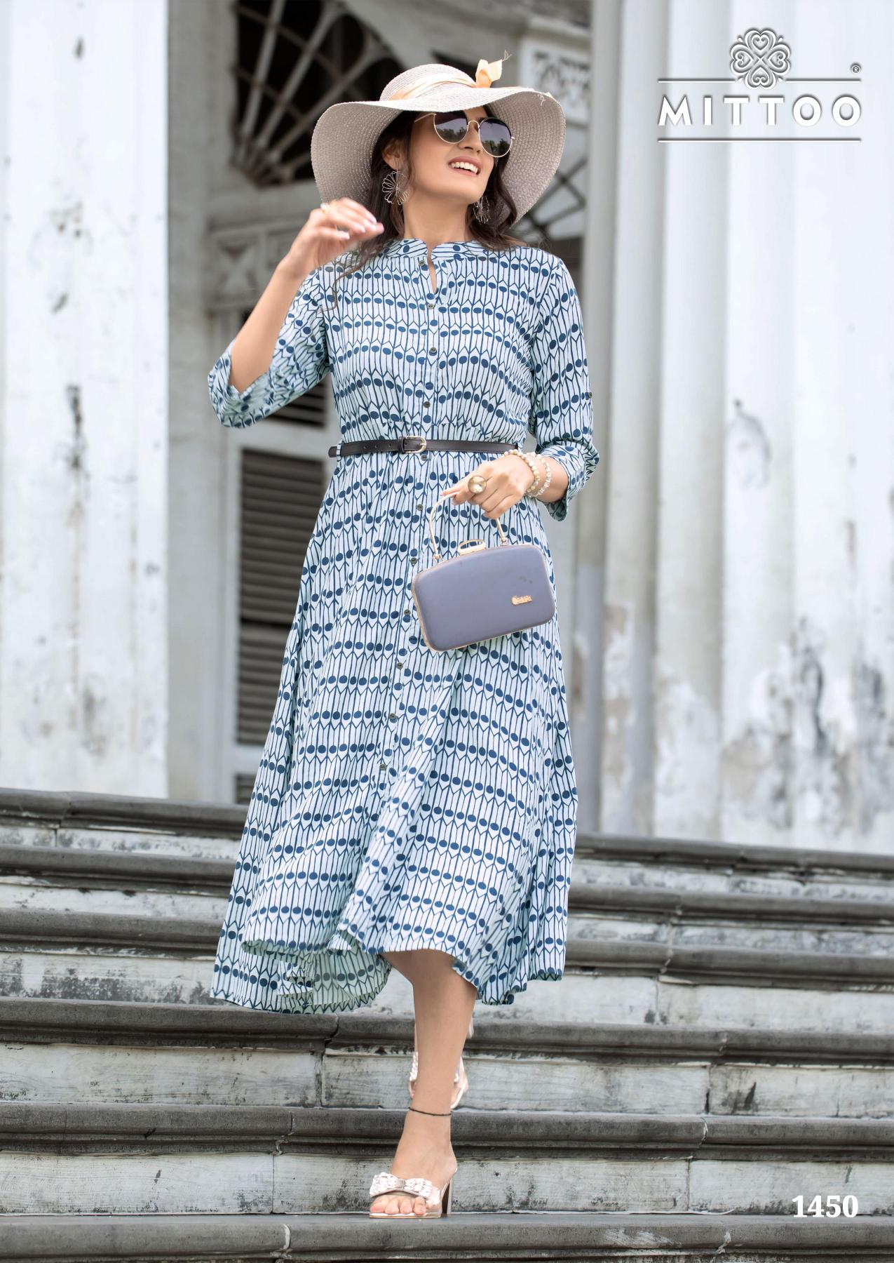 Mittoo Belt Vol 22 catalog Rayon western dress wholesaler