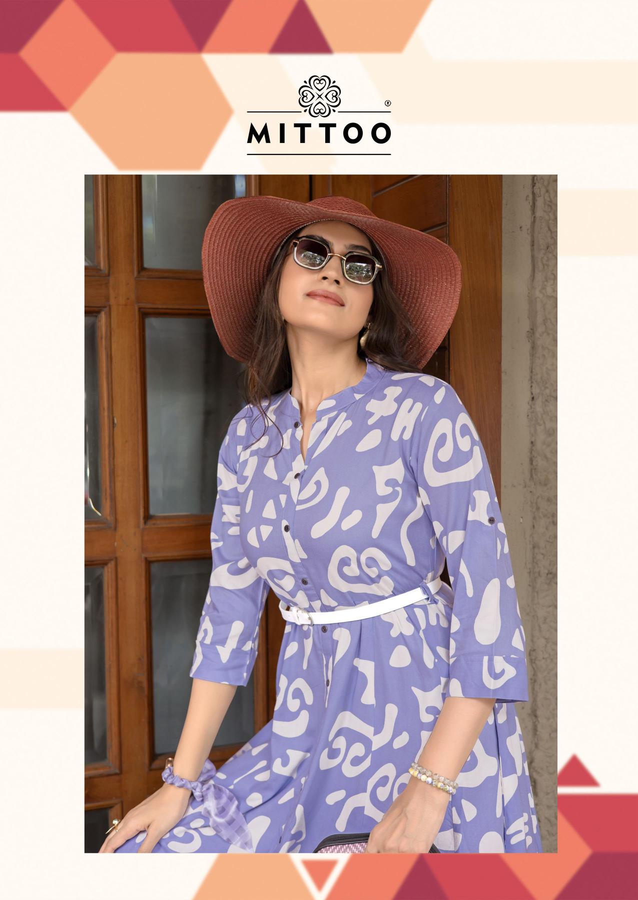 Mittoo Belt Vol 22 catalog Rayon western dress wholesaler
