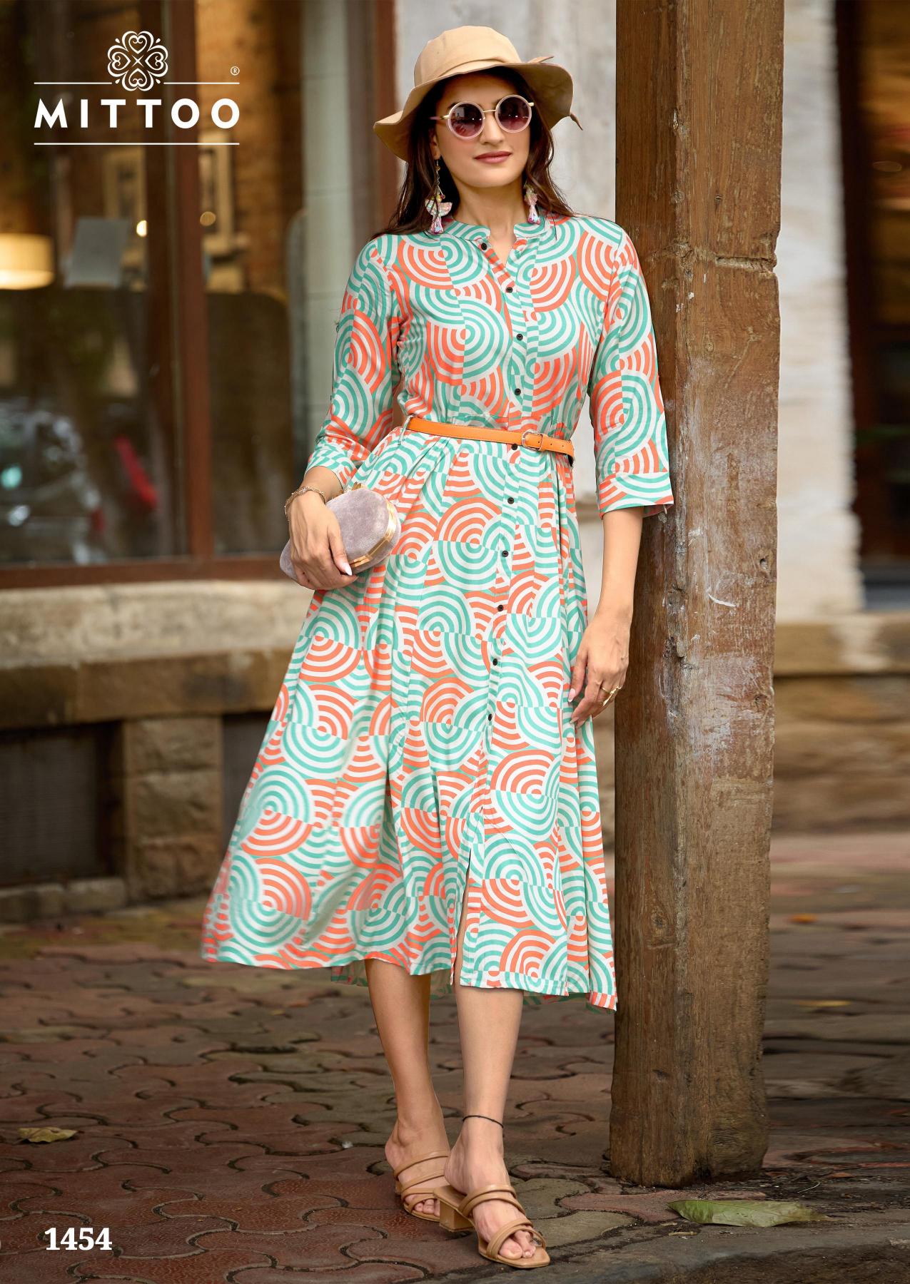 Mittoo Belt Vol 22 catalog Rayon western dress wholesaler
