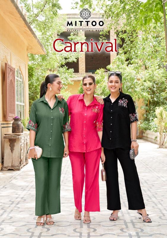 Mittoo Carnival catalog co ord set wholesale