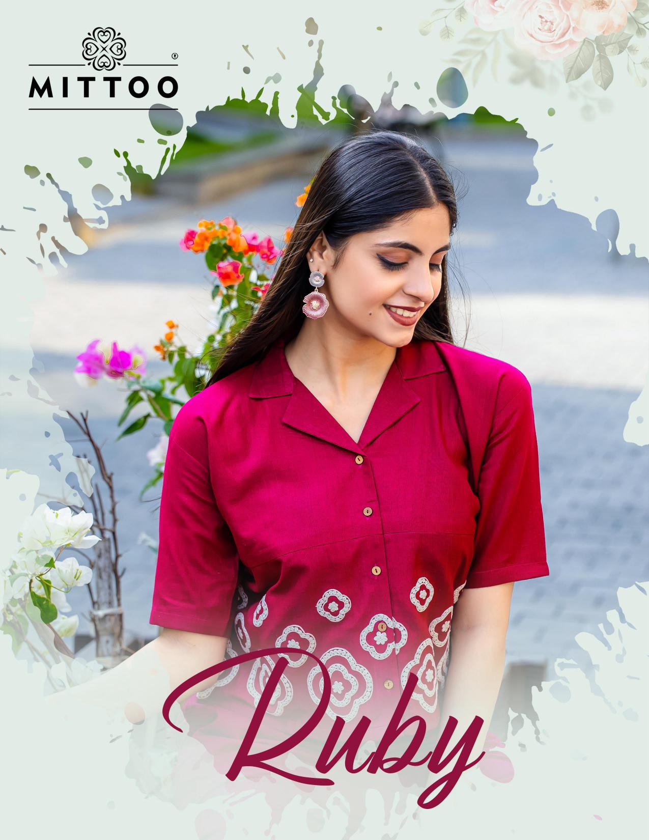 Mittoo Ruby catalog Cotton Slub co ord sets wholesale delhi