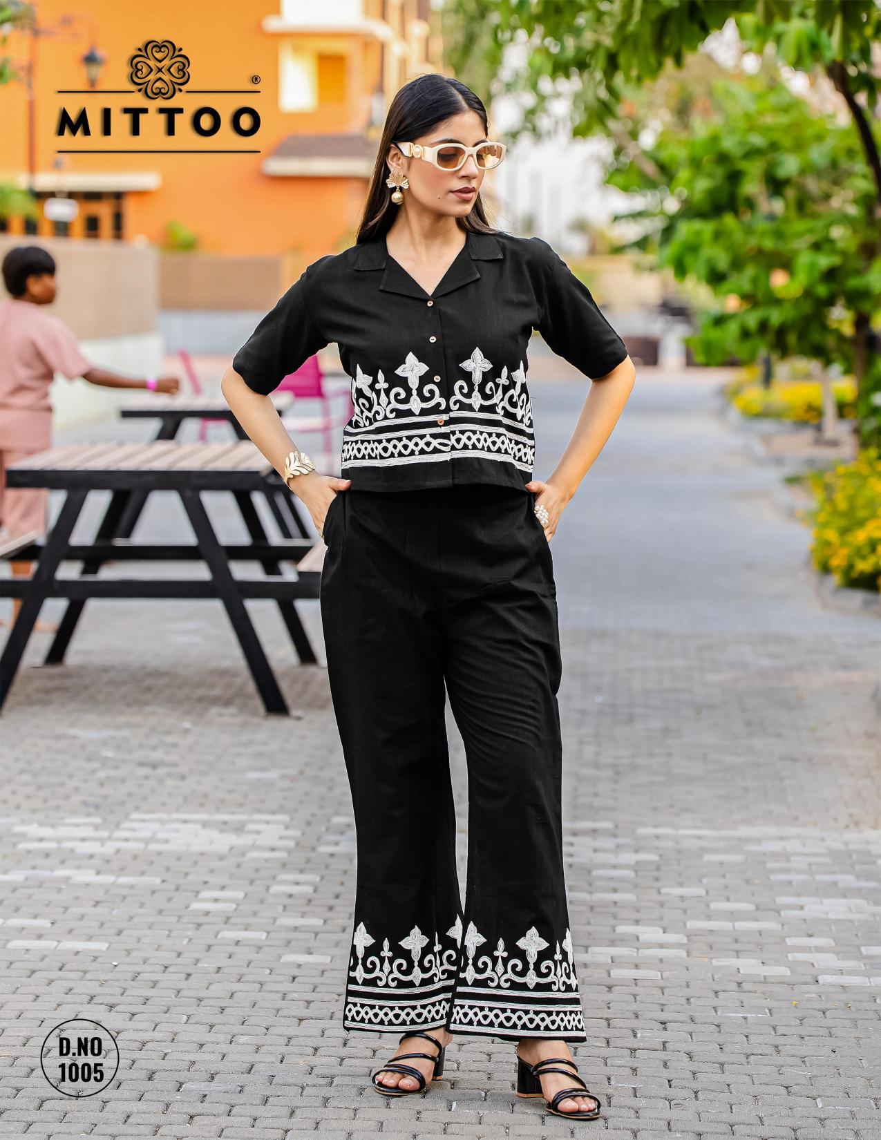 Mittoo Ruby catalog Cotton Slub co ord sets wholesale delhi