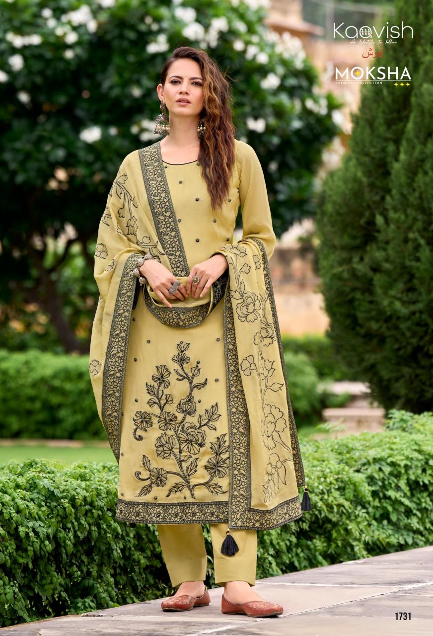 Moksha Kaavish catalog aari work salwar kameez wholesale