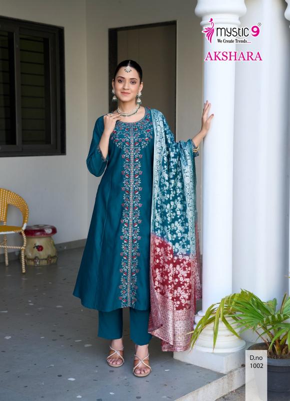 Mystic 9 Akshara vol 1 catalog kurti fabric online india
