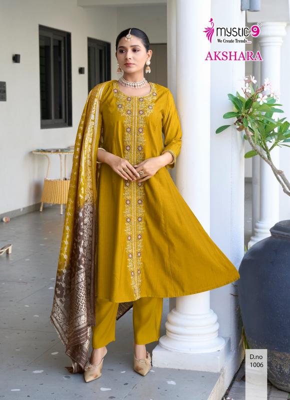 Mystic 9 Akshara vol 1 catalog kurti fabric online india