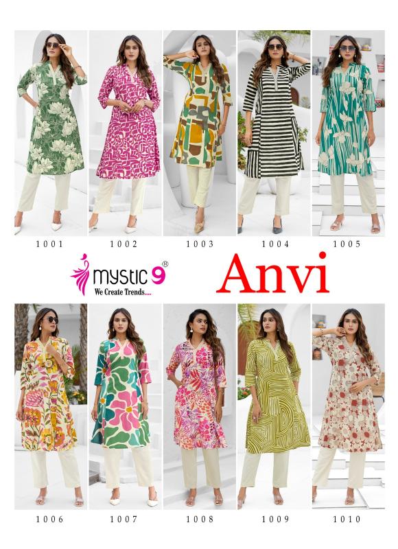 Mystic 9 Anvi vol 1 catalog online indian kurtis