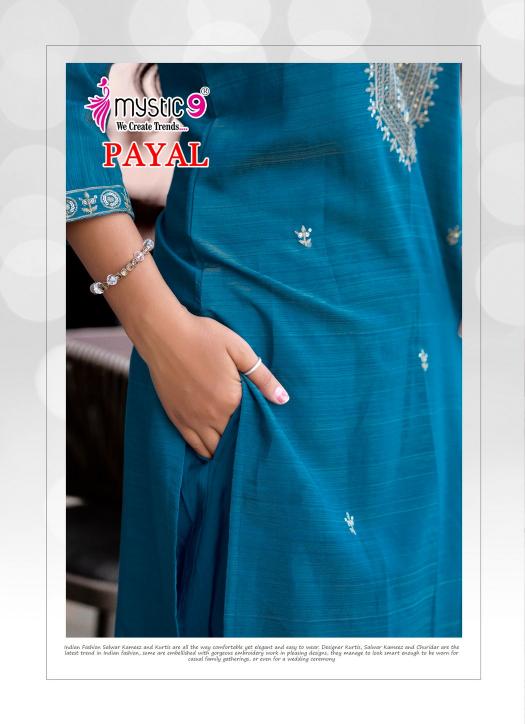 Mystic 9 Payal Vol 1 Catalog kurtis wholesalers surat gujarat india
