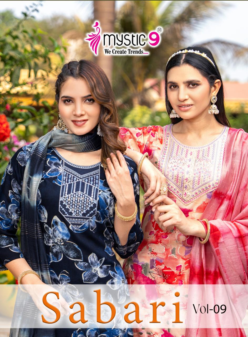 Mystic 9 Sabri Vol 9 Catalog kurtis brand in india