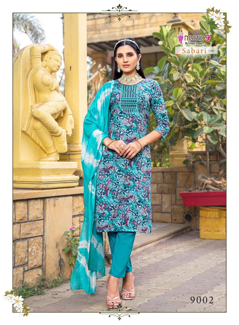 Mystic 9 Sabri Vol 9 Catalog kurtis brand in india