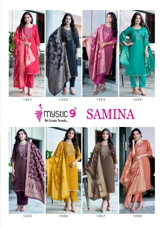 Mystic 9 Samina vol 1 catalog kurti india
