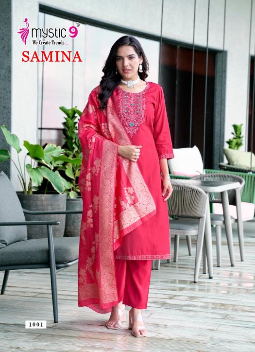 Mystic 9 Samina vol 1 catalog kurti india