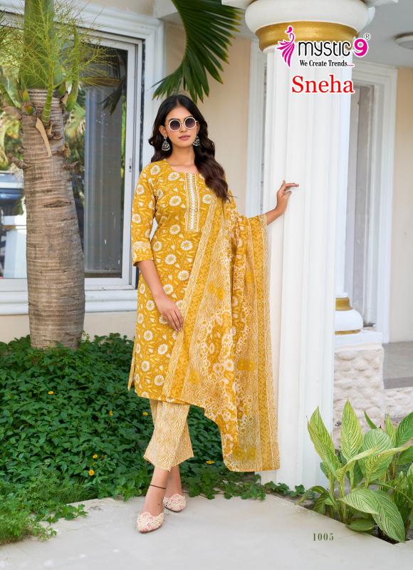 Mystic 9 Sneha vol 1 catalog indian kurtis 2025