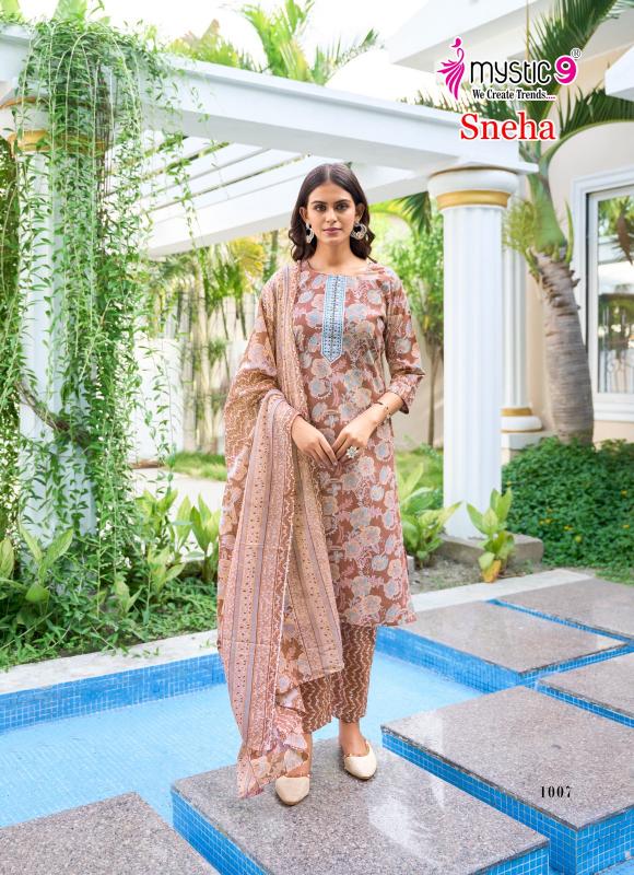 Mystic 9 Sneha vol 1 catalog indian kurtis 2025