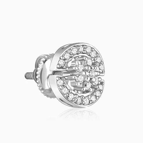 Nitya Silver Circular Earrings