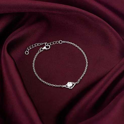 Nitya Silver Falling Dew Bracelet