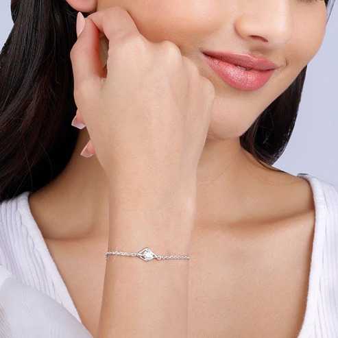 Nitya Silver Falling Dew Bracelet
