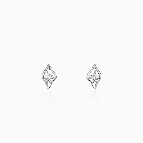 Nitya Silver Falling Dew Earrings