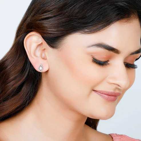 Nitya Silver Falling Dew Earrings