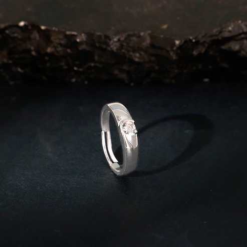 Nitya Silver Fibonacci Flow Ring For Him