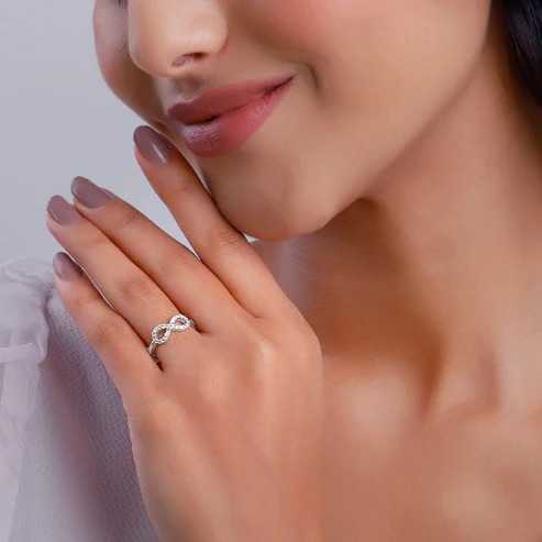 Nitya Silver Infinite Grace Ring