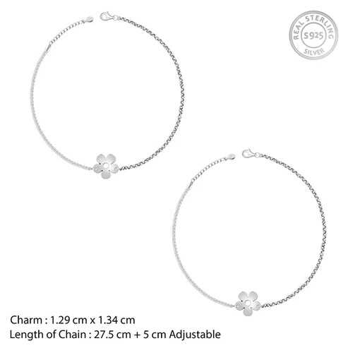 Nitya Silver Radiance Toe Anklet