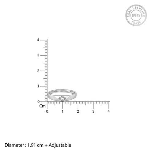 Nitya Silver Rugged Ring For Him