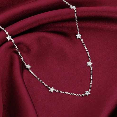 Nitya Silver Star Constellation Necklace