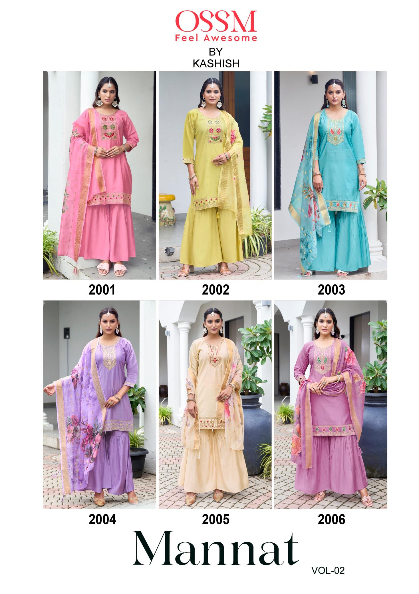 Ossm Mannat vol 02 catalog top ten kurti brands in india