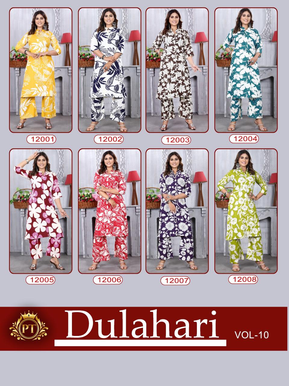 Padmavati Dulhari vol 10 Catalog rayon modest co ord set