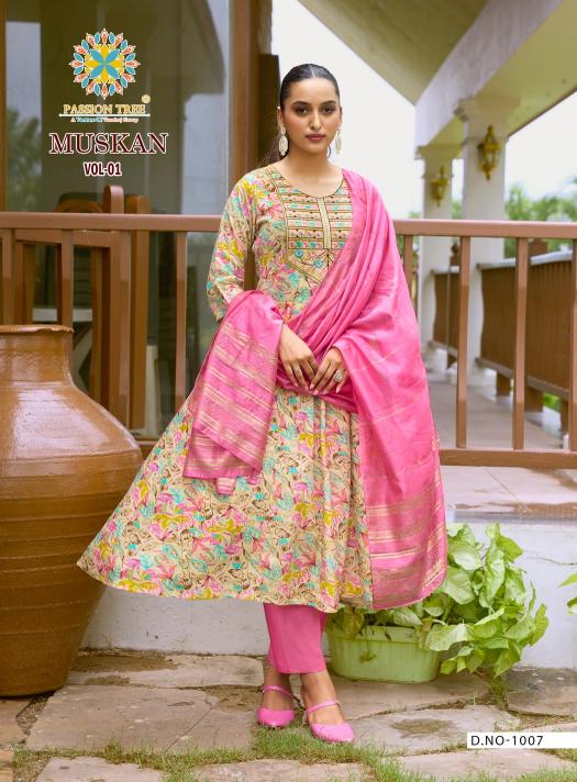Passion Tree Muskan Vol 1 catalog pakistani style kurti online india