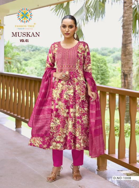 Passion Tree Muskan Vol 1 catalog pakistani style kurti online india
