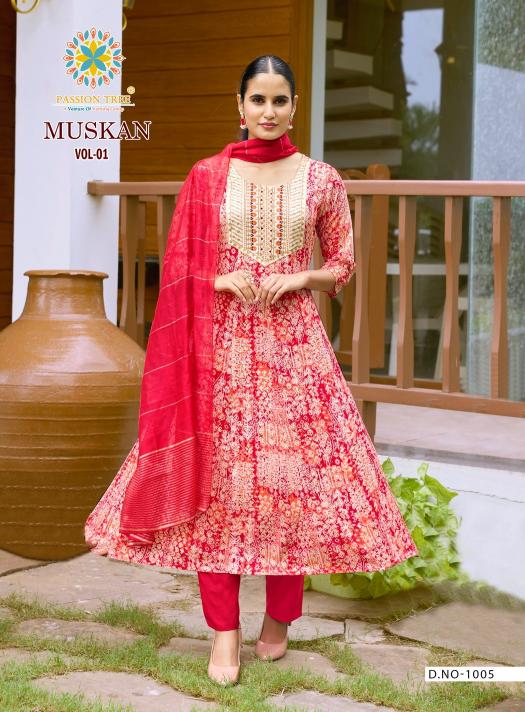 Passion Tree Muskan Vol 1 catalog pakistani style kurti online india